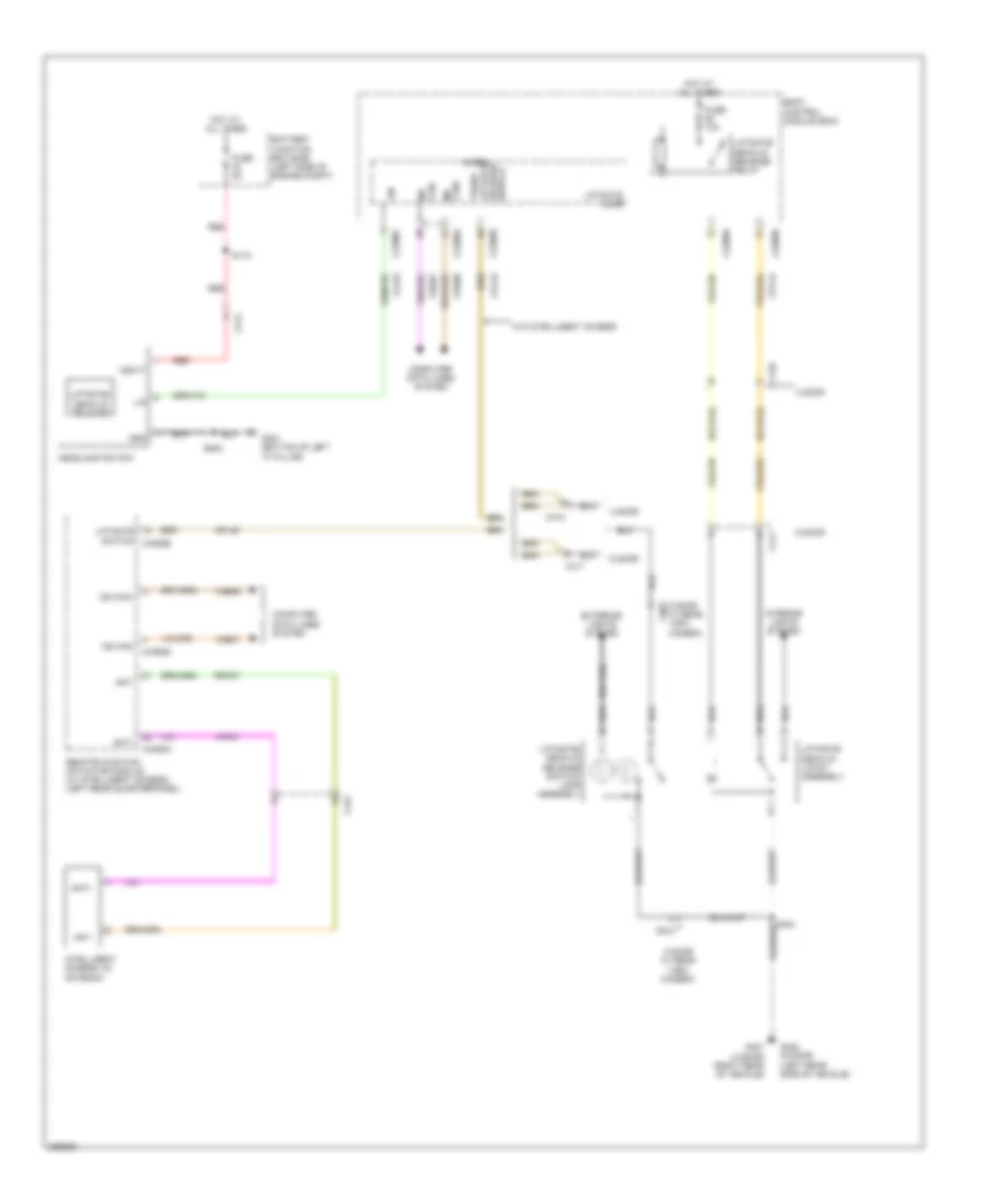 Trunk Release Wiring Diagram, Except Electric for Ford Focus SE 2013