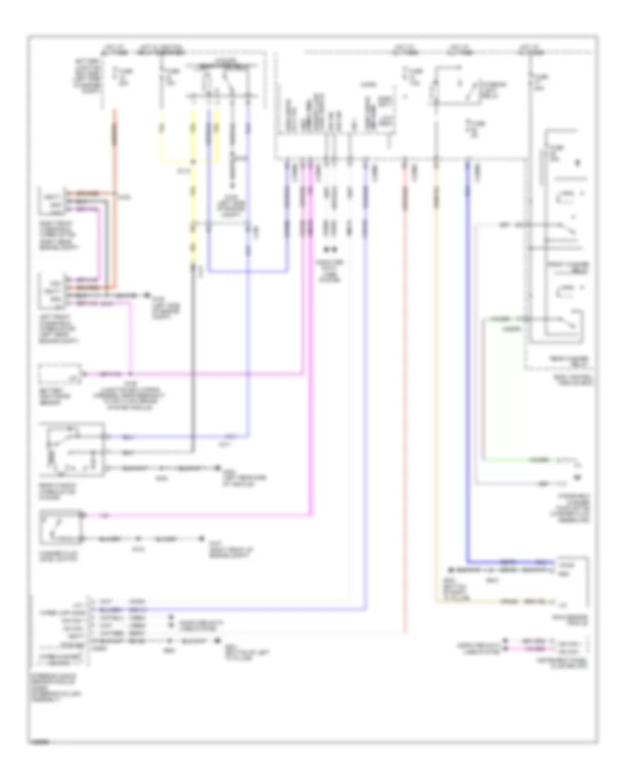WiperWasher Wiring Diagram, Except Electric for Ford Focus SE 2013