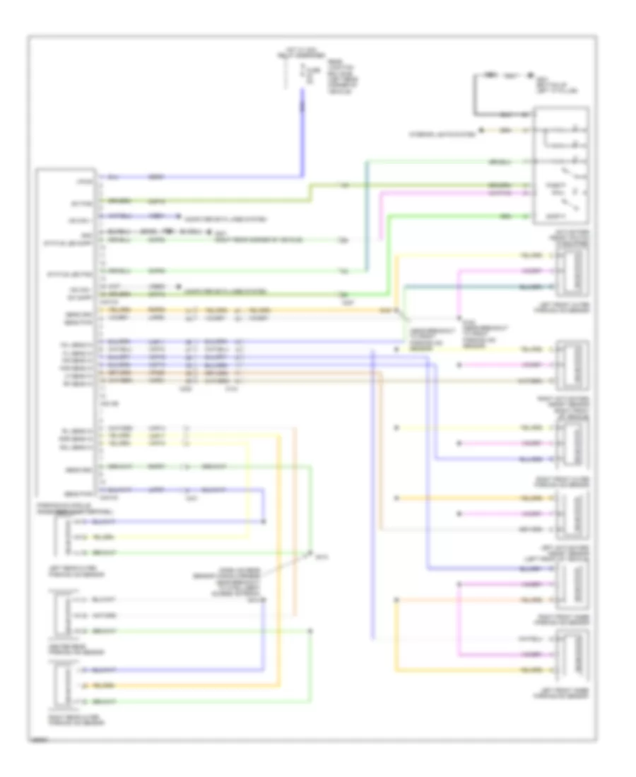 Parking Assistant Wiring Diagram, Except Electric for Ford Focus SE 2013