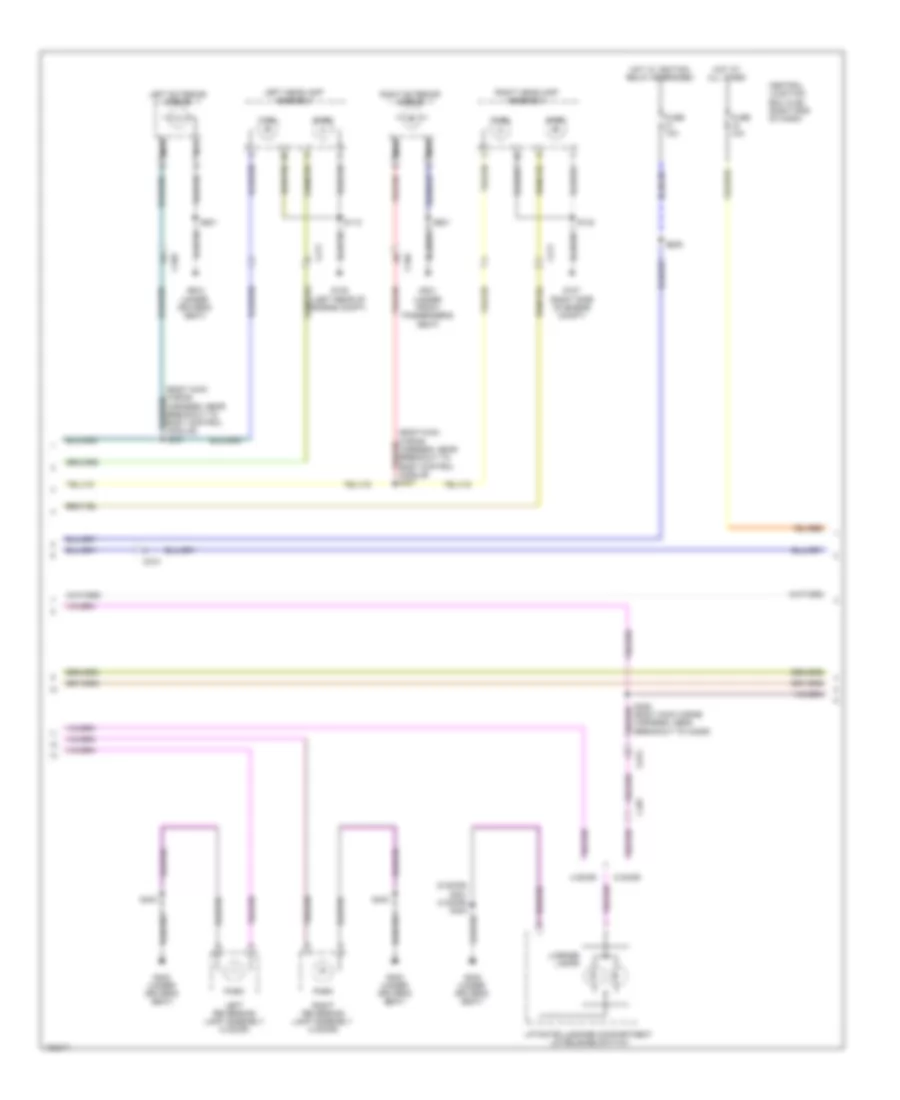 Exterior Lamps Wiring Diagram (2 of 3) for Ford Fiesta S 2014
