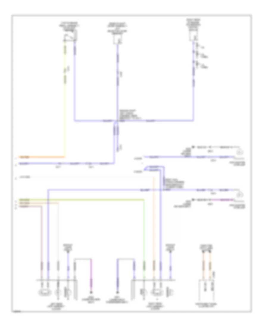 Exterior Lamps Wiring Diagram 3 of 3 for Ford Fiesta S 2014