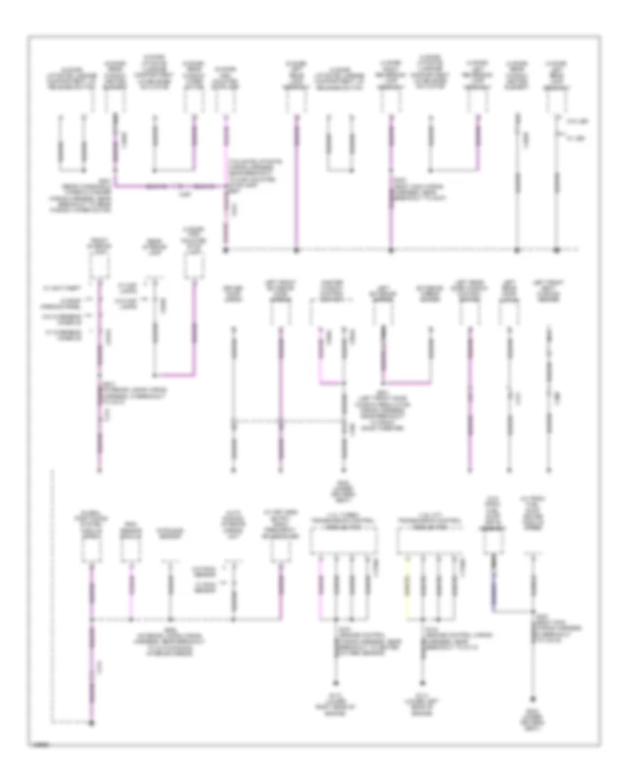 Ground Distribution Wiring Diagram 4 of 4 for Ford Fiesta S 2014