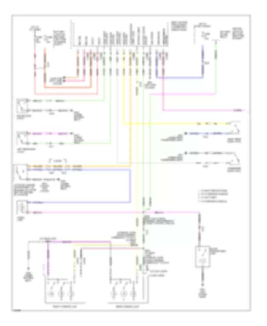 Courtesy Lamps Wiring Diagram 1 of 2 for Ford Fiesta S 2014