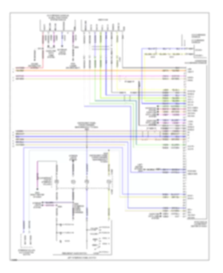 Navigation Wiring Diagram, with SYNC GEN 2 (2 of 2) for Ford Fiesta S 2014