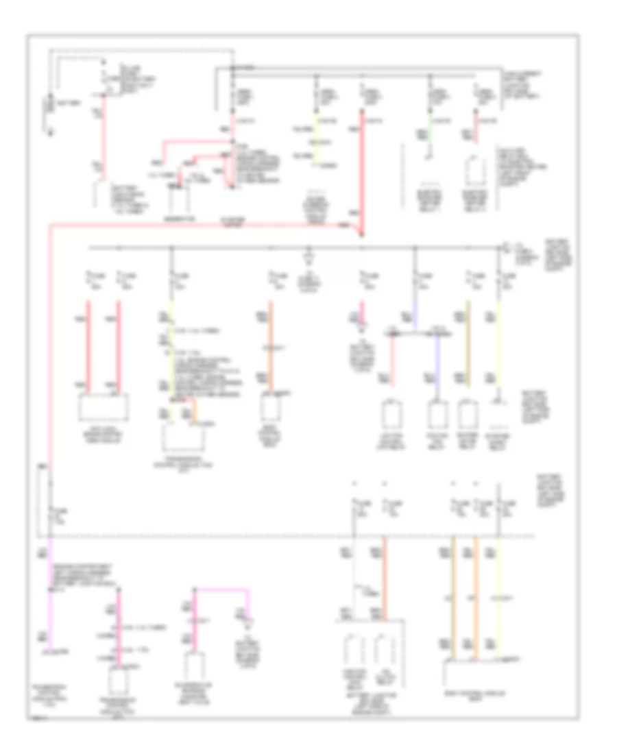 Power Distribution Wiring Diagram 1 of 6 for Ford Fiesta S 2014