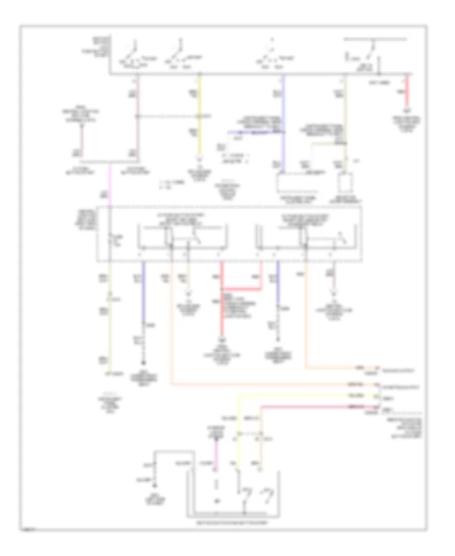 Power Distribution Wiring Diagram (4 of 6) for Ford Fiesta S 2014