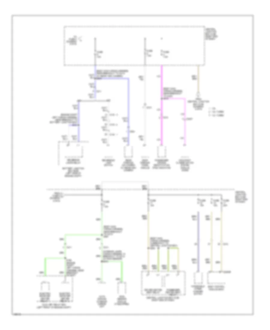 Power Distribution Wiring Diagram 5 of 6 for Ford Fiesta S 2014