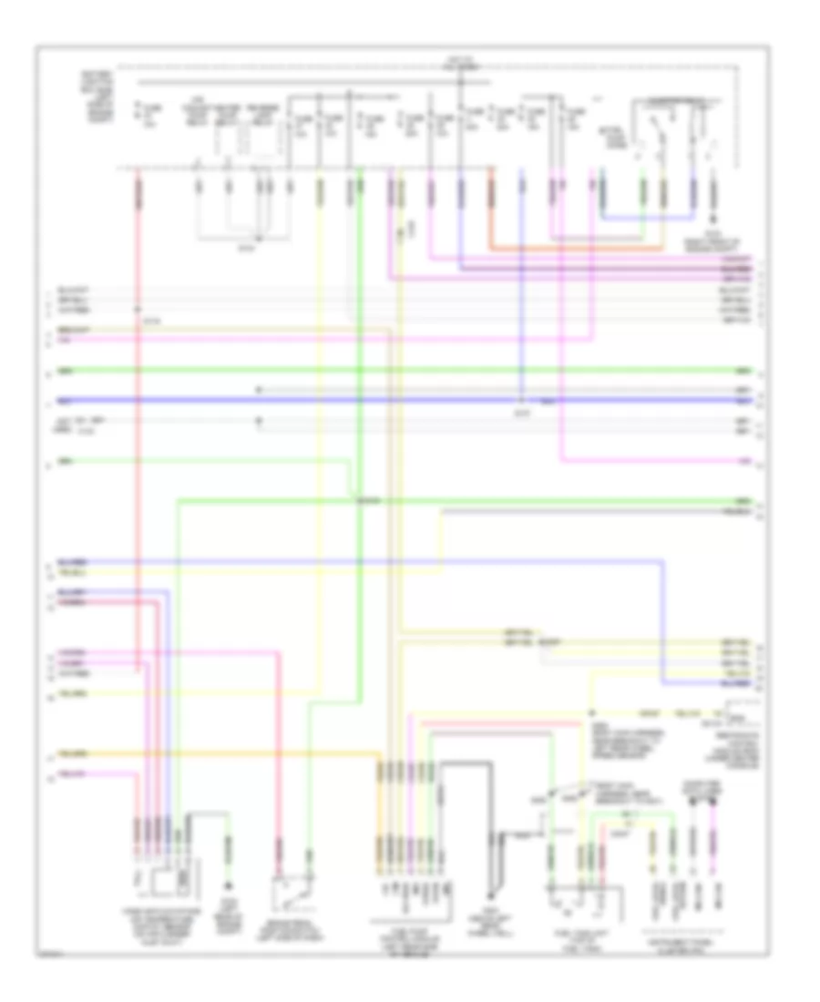 2.5L Hybrid, Engine Performance Wiring Diagram (2 of 8) for Ford Fusion Sport 2012