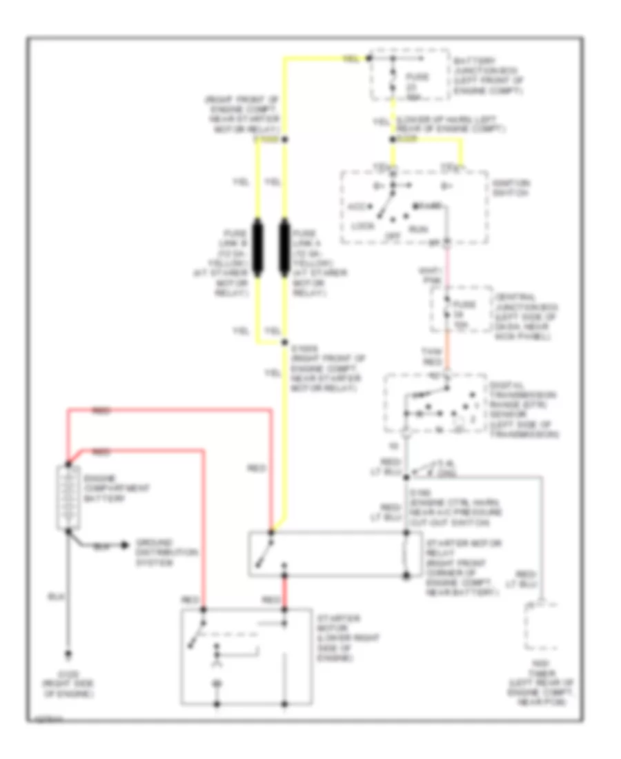 Starting Wiring Diagram for Ford Econoline E250 2000