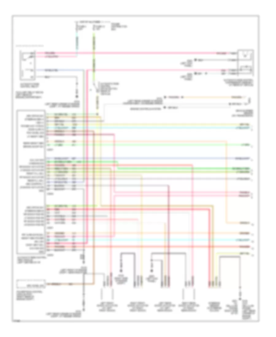 Electronic Suspension Wiring Diagram 1 of 2 for Ford Explorer 1996