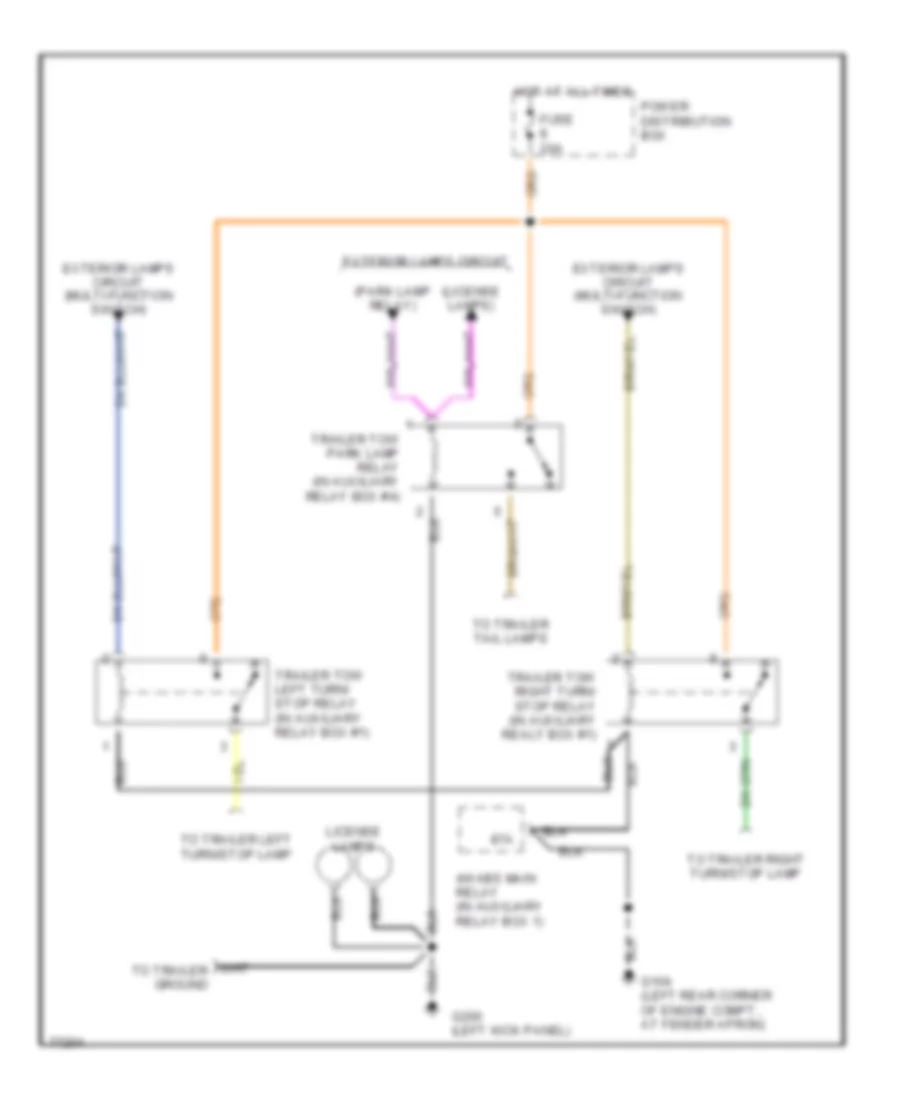 TrailerCamper Adapter Wiring Diagram for Ford Explorer 1996