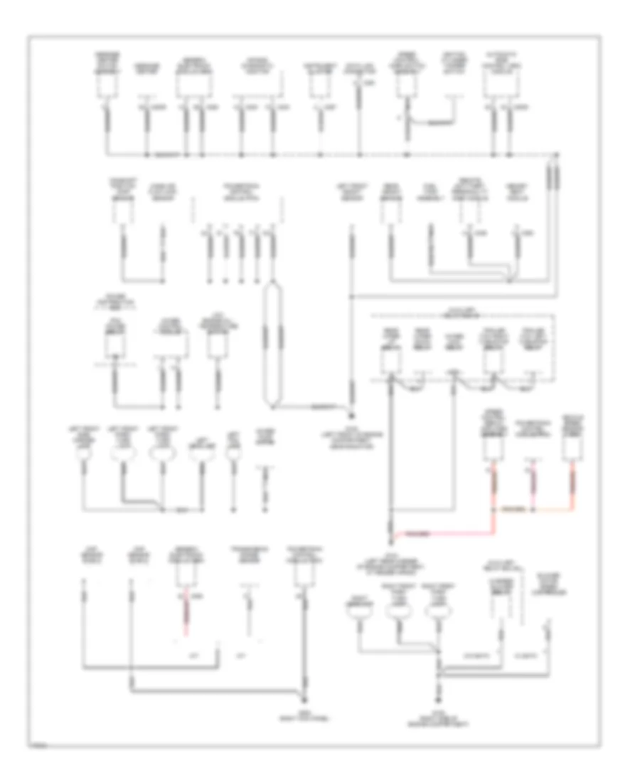 Ground Distribution Wiring Diagram (2 of 4) for Ford Explorer 1996