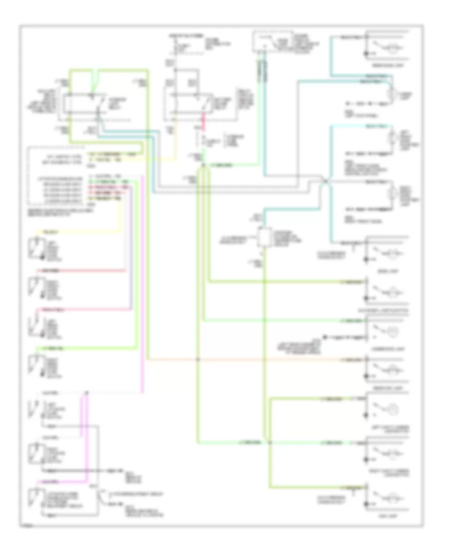 Courtesy Lamps Wiring Diagram for Ford Explorer 1996