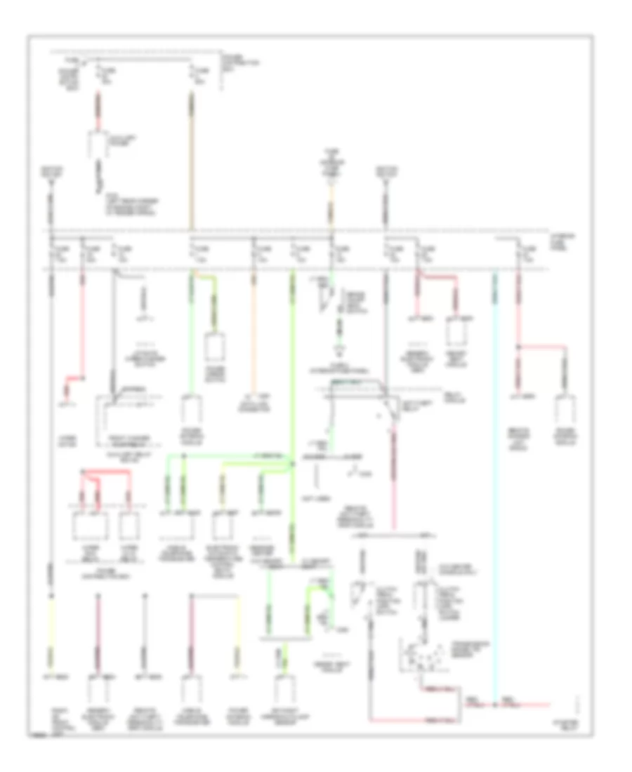 Power Distribution Wiring Diagram (4 of 5) for Ford Explorer 1996