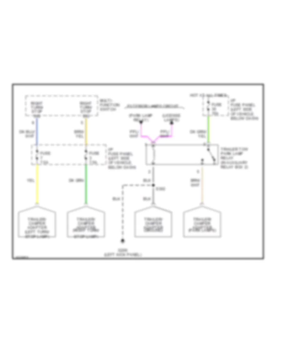 TrailerCamper Adapter Wiring Diagram for Ford Explorer 1998