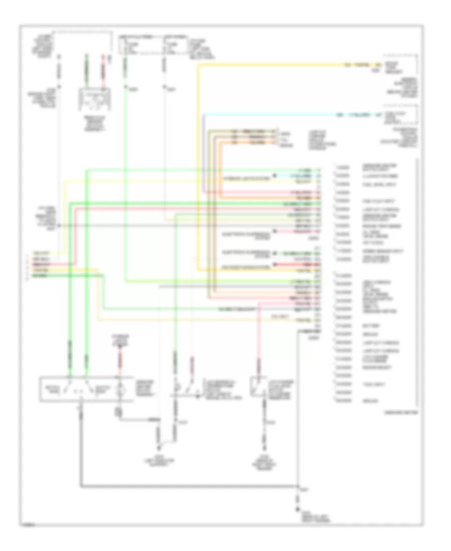 Instrument Cluster Wiring Diagram 2 of 2 for Ford Explorer 1998