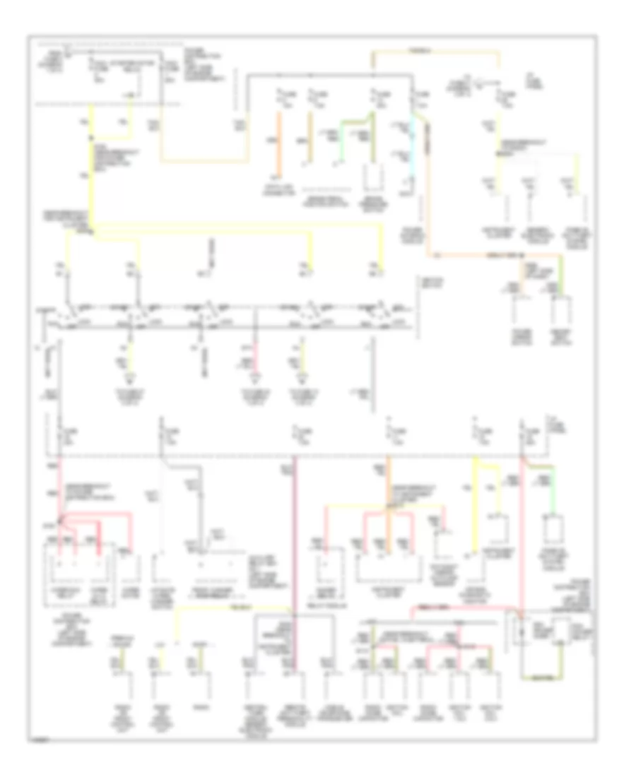 Power Distribution Wiring Diagram 2 of 4 for Ford Explorer 1998