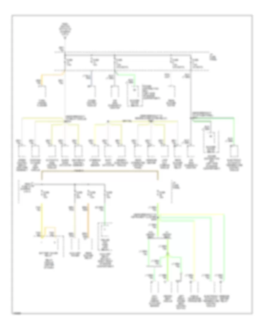 Power Distribution Wiring Diagram (4 of 4) for Ford Explorer 1998