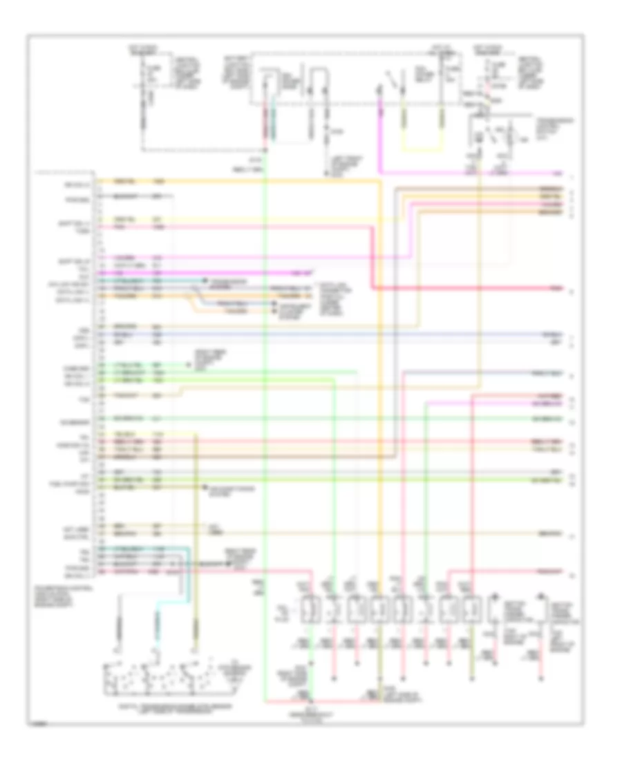 5.4L, Engine Performance Wiring Diagram, with 4R100 Transmission (1 of 4) for Ford Pickup Heritage F150 2004