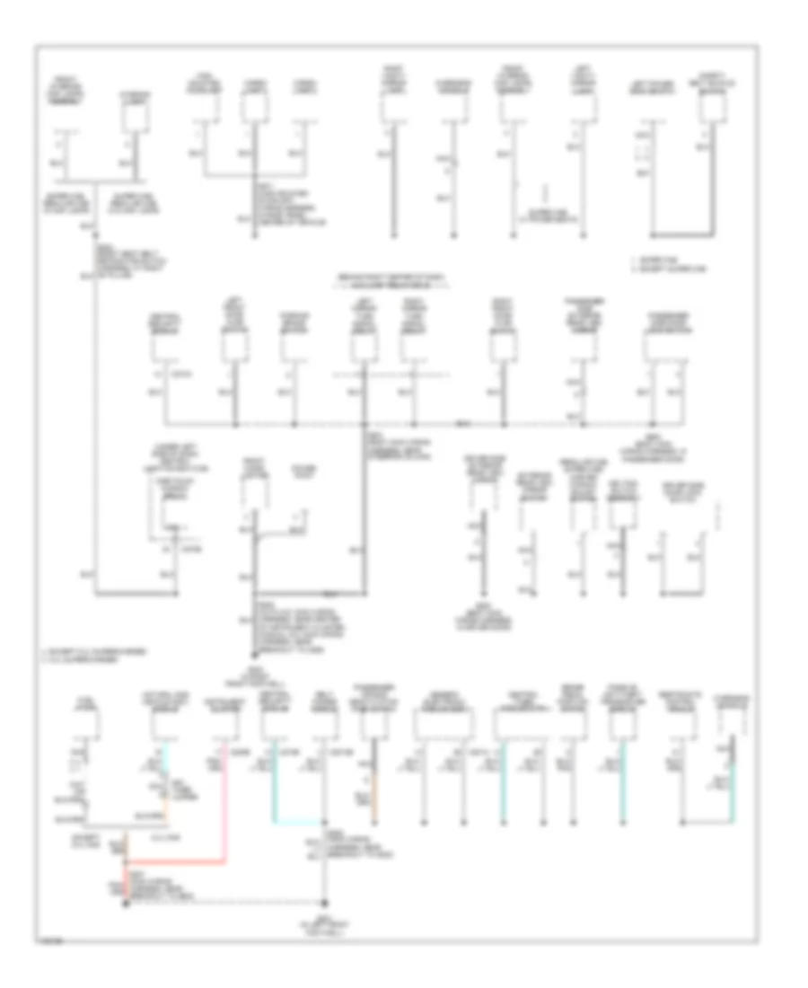 Ground Distribution Wiring Diagram (3 of 3) for Ford Pickup Heritage F150 2004