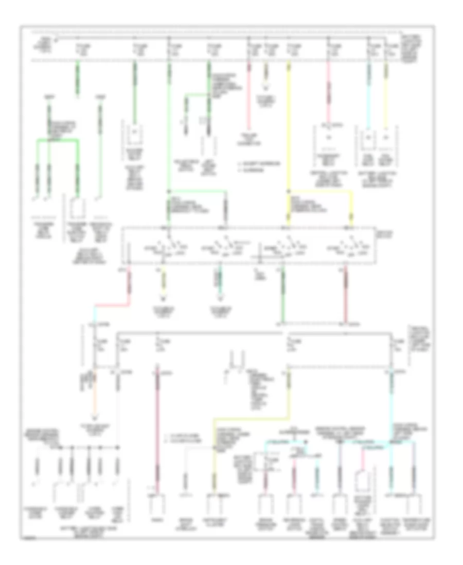 Power Distribution Wiring Diagram (2 of 4) for Ford Pickup Heritage F150 2004