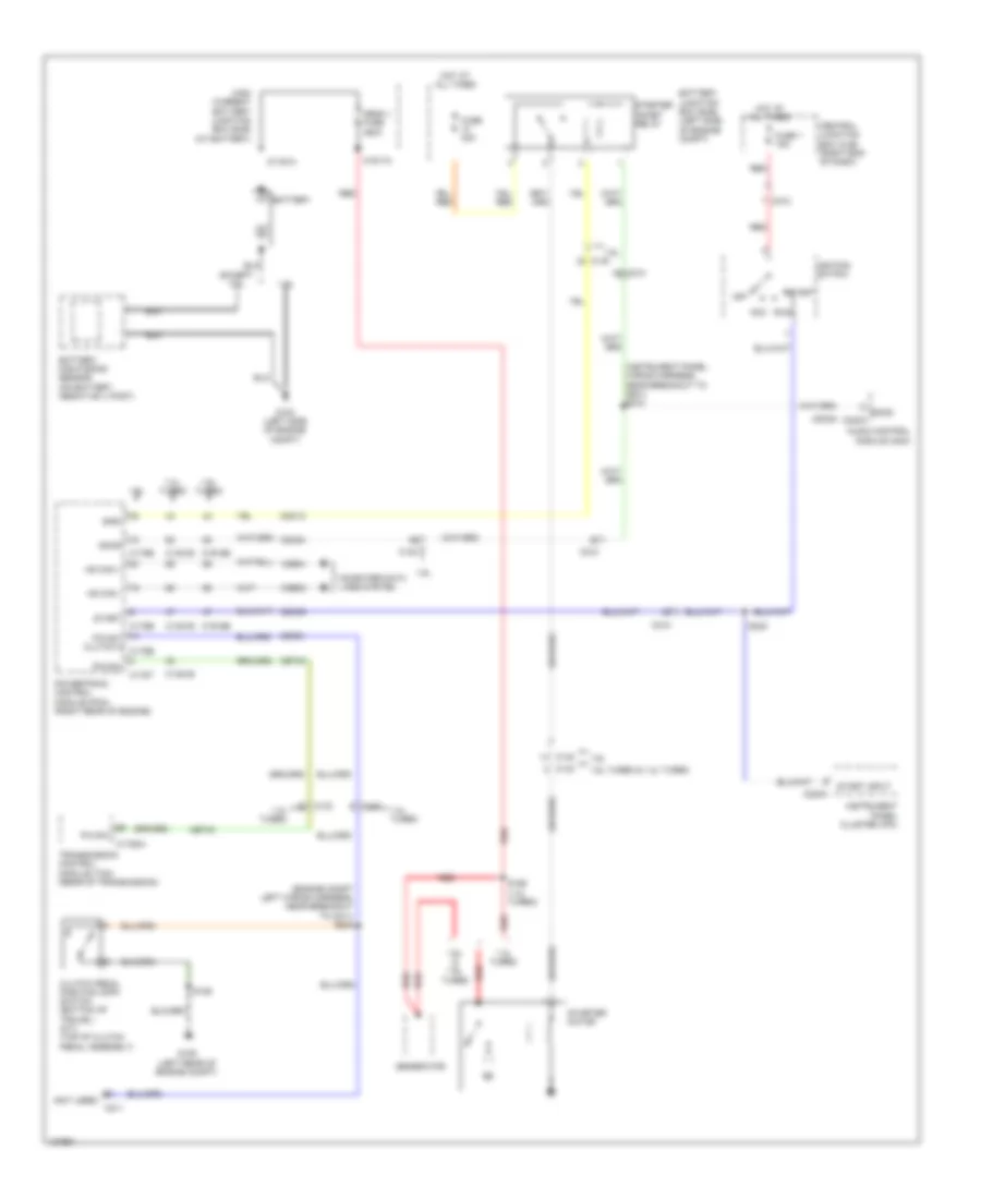 Starting Wiring Diagram without Push button start for Ford Fiesta SE 2014