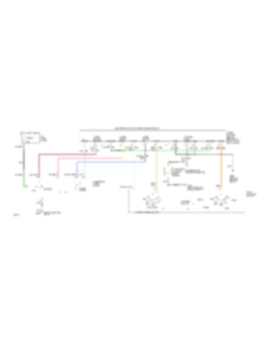 Электросхема стеклоочистителя, дворников и омывателя Интервала для Ford Mustang GT 1994