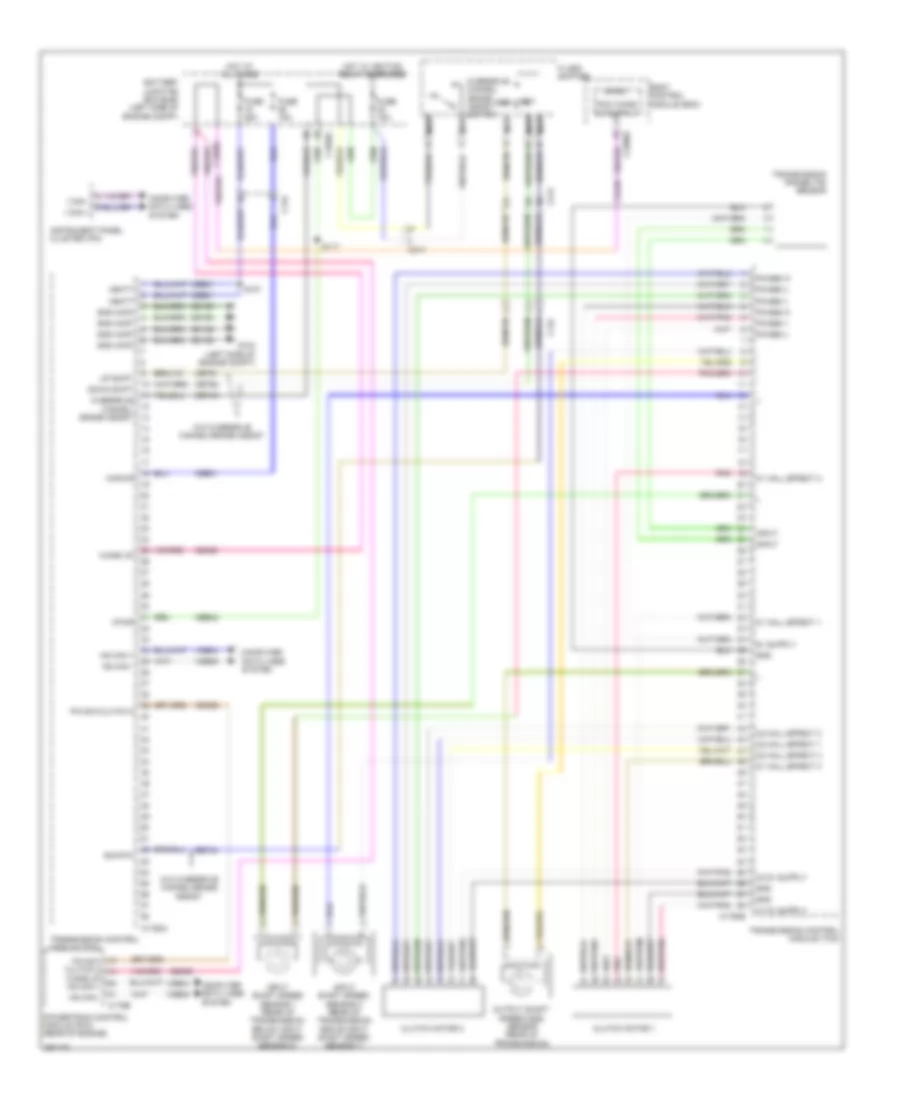 Transmission Wiring Diagram, Except Electric for Ford Focus ST 2013