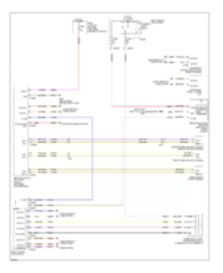 Passive Anti-theft Wiring Diagram, Except Electric for Ford Focus ST 2013