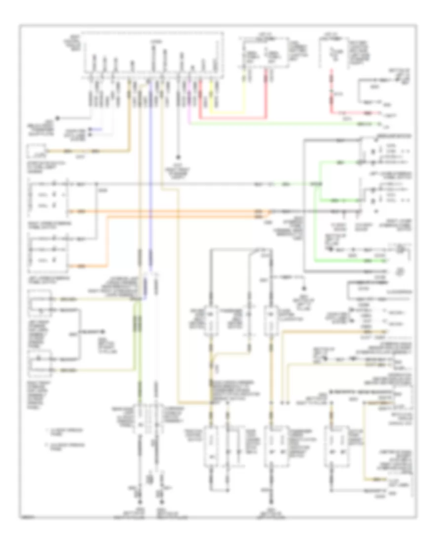 Instrument Illumination Wiring Diagram, Except Electric for Ford Focus ST 2013