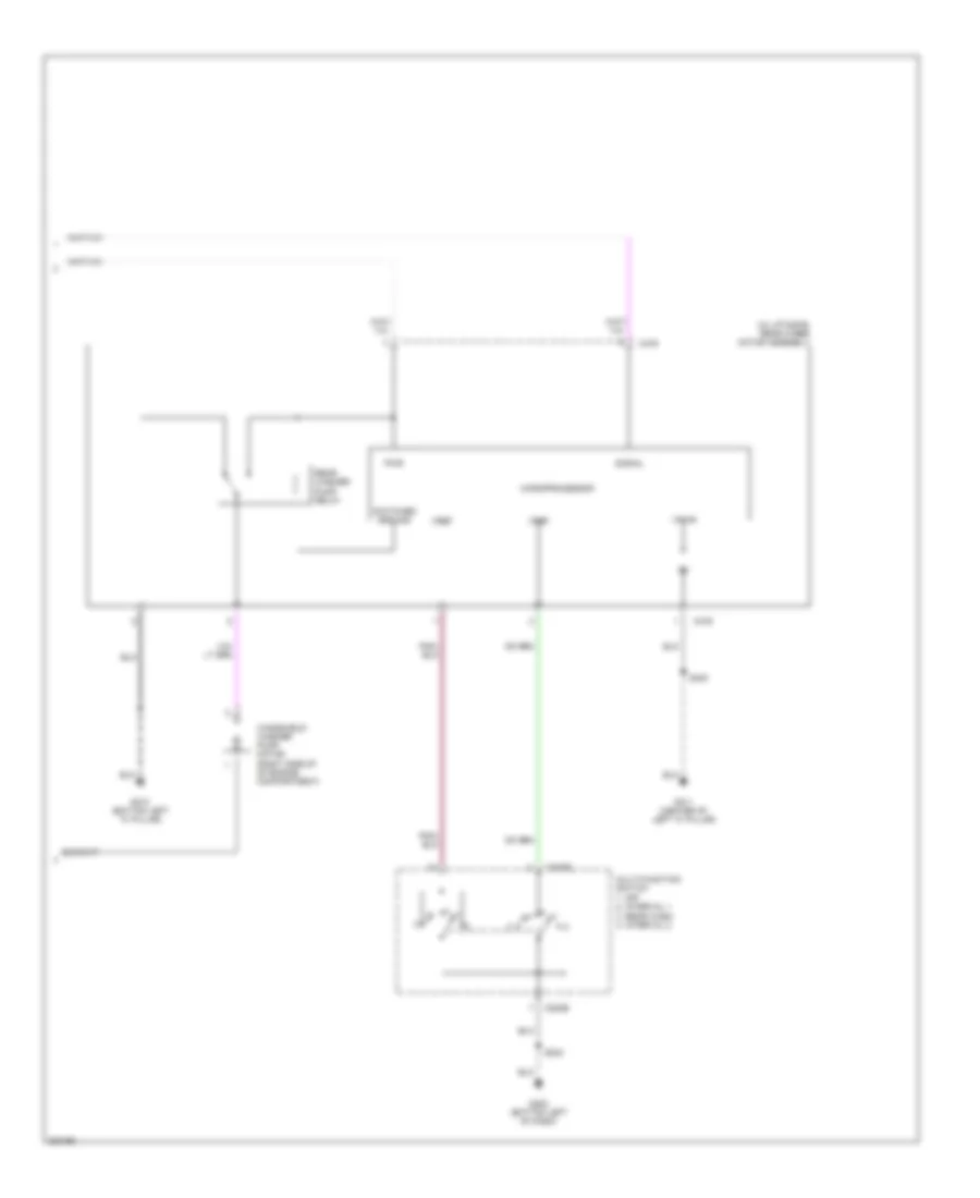 Передняя сторона и Электросхема заднего стеклоочистителя дворника и омывателя (2 из 2) для Ford Freestyle SEL 2005