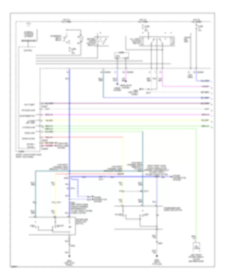 Forced Entry Wiring Diagram 1 of 2 for Ford Mustang 2012