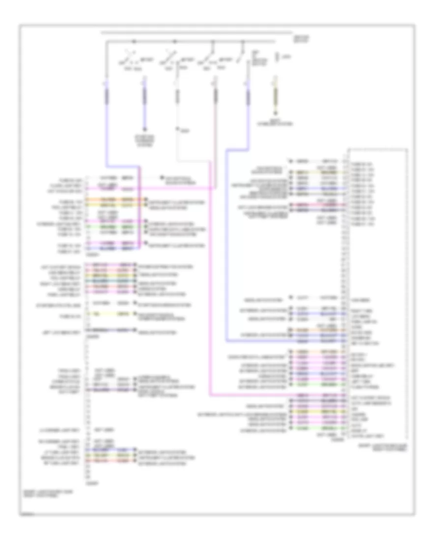 Body Control Modules Wiring Diagram 1 of 2 for Ford Mustang 2012