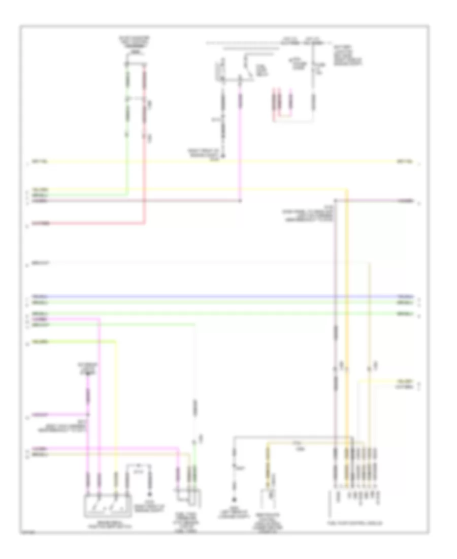 5.0L, Engine Performance Wiring Diagram (2 of 6) for Ford Mustang 2012