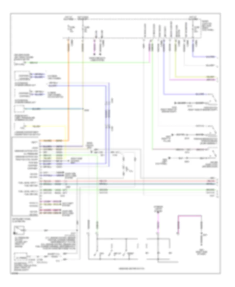 Instrument Cluster Wiring Diagram 1 of 2 for Ford Mustang 2012