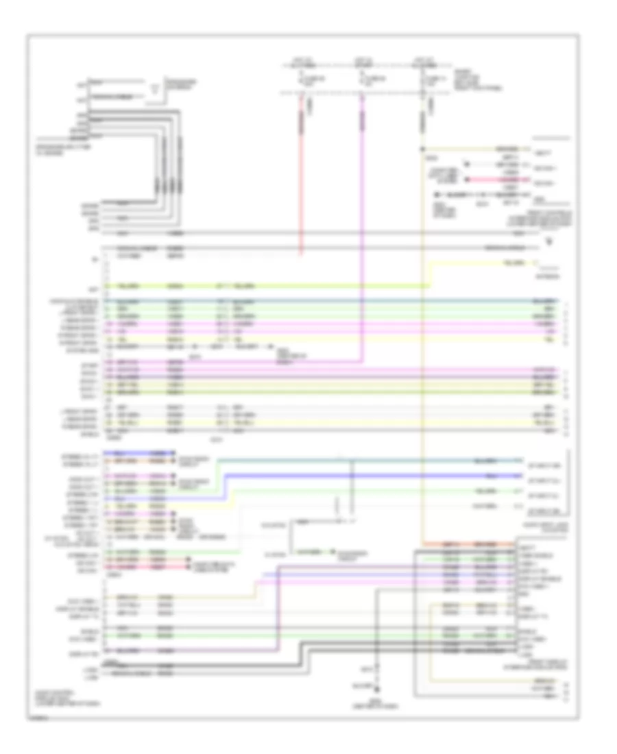 Navigation Wiring Diagram 1 of 4 for Ford Mustang 2012
