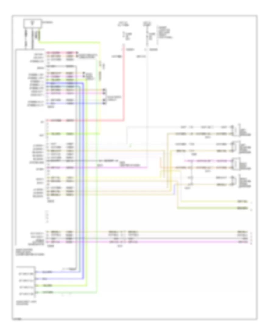 Premium Radio Wiring Diagram, without Navigation (1 of 2) for Ford Mustang 2012