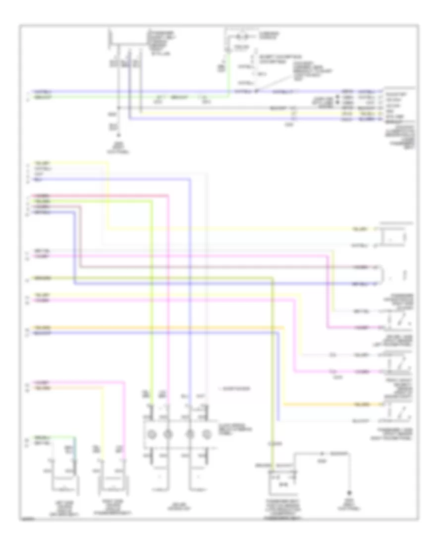 Supplemental Restraints Wiring Diagram 2 of 2 for Ford Mustang 2012