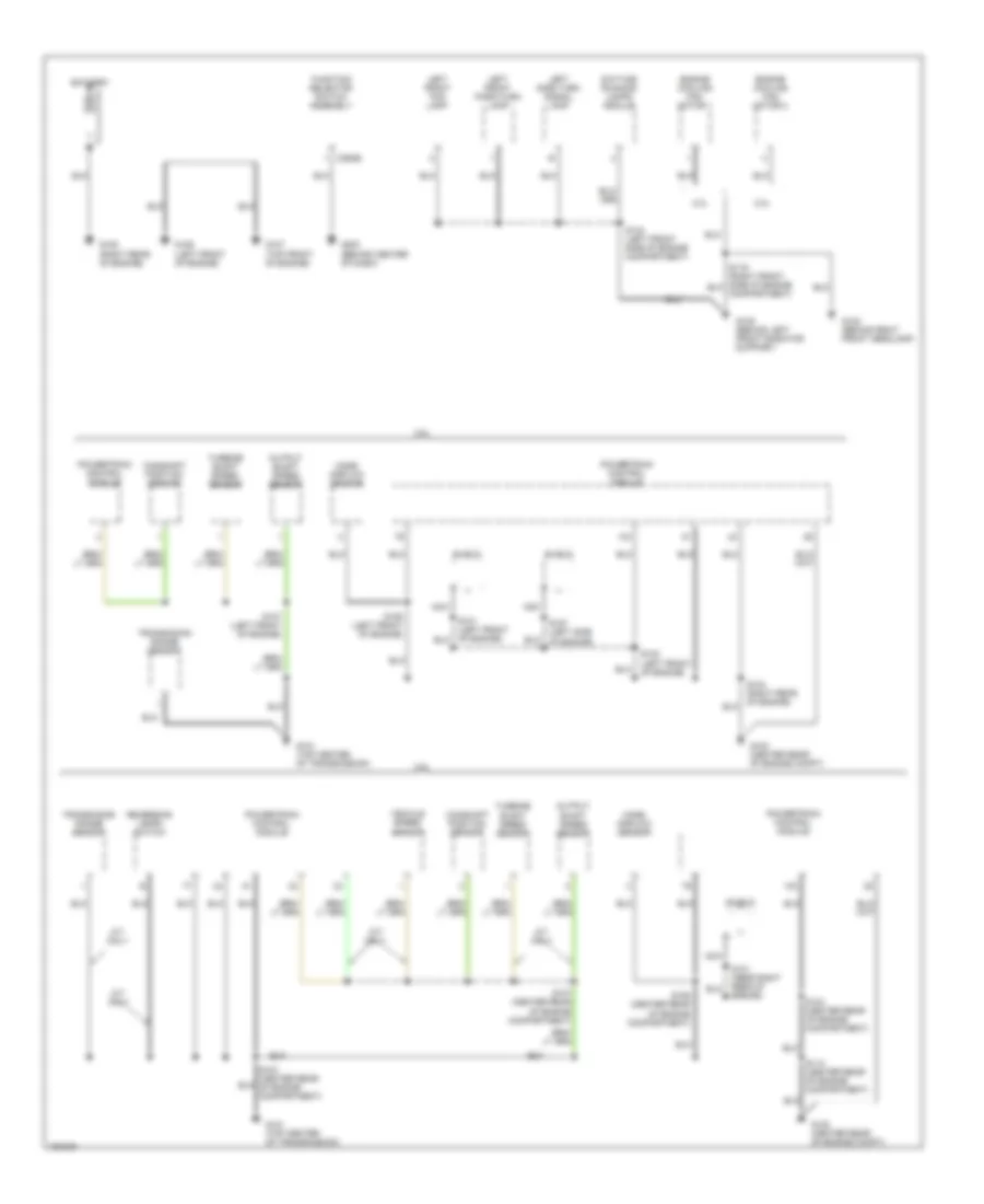 Ground Distribution Wiring Diagram 1 of 3 for Ford Escape 2002