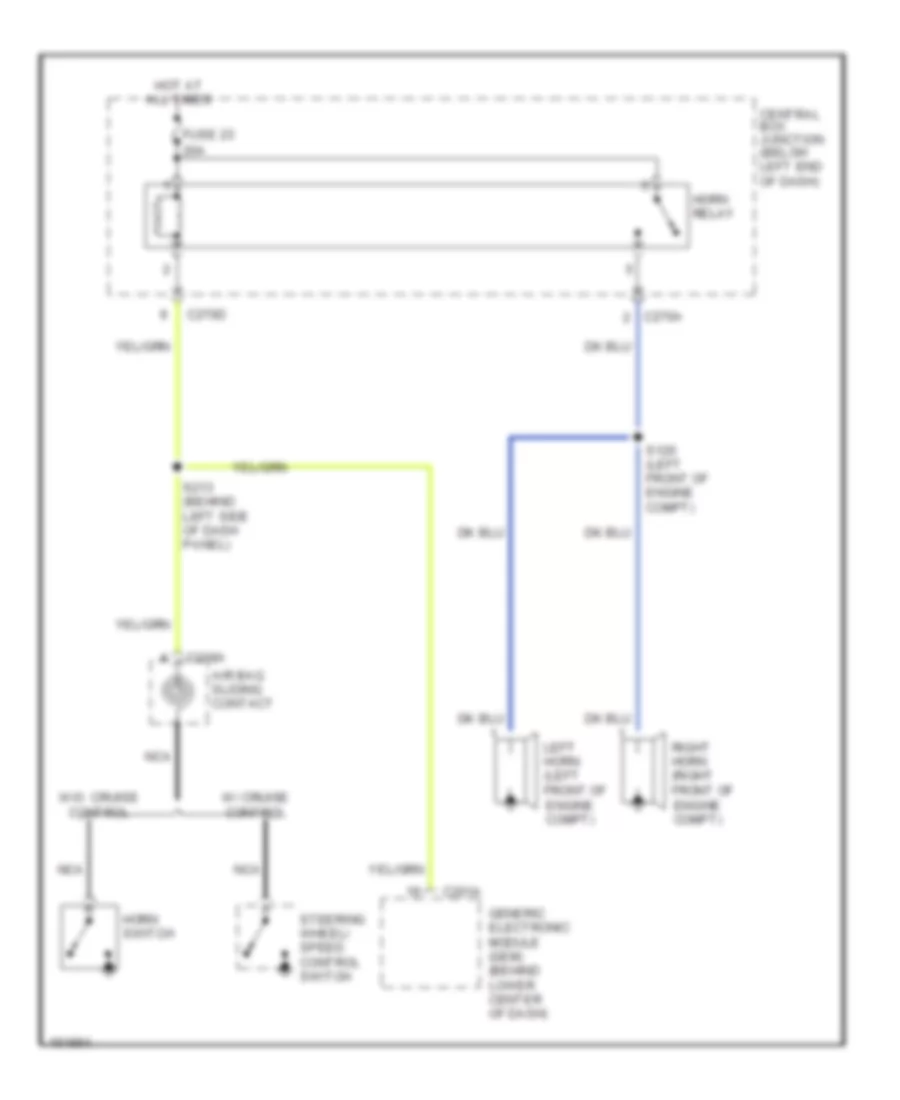 Horn Wiring Diagram for Ford Escape 2002