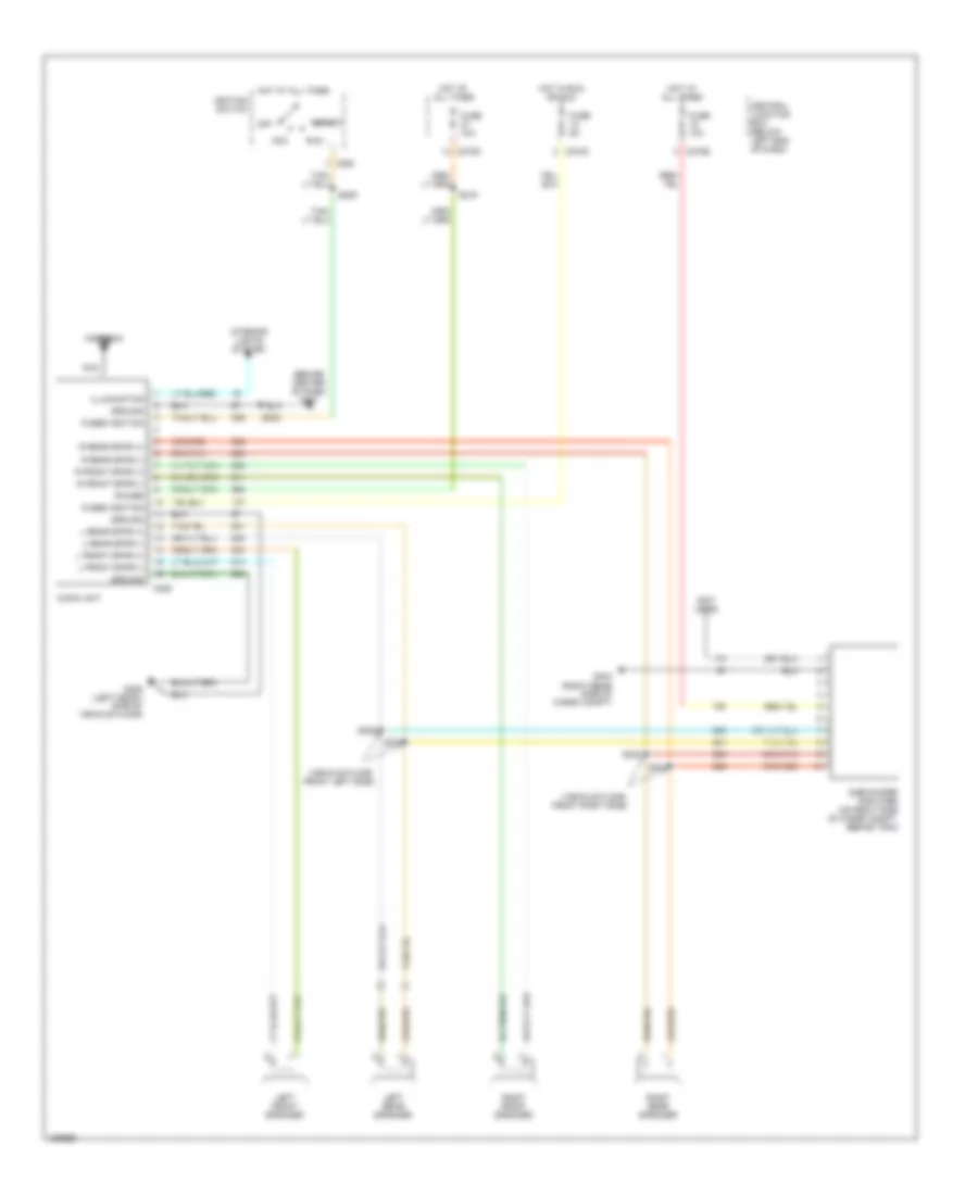 Mid Line Radio Wiring Diagram for Ford Escape 2002