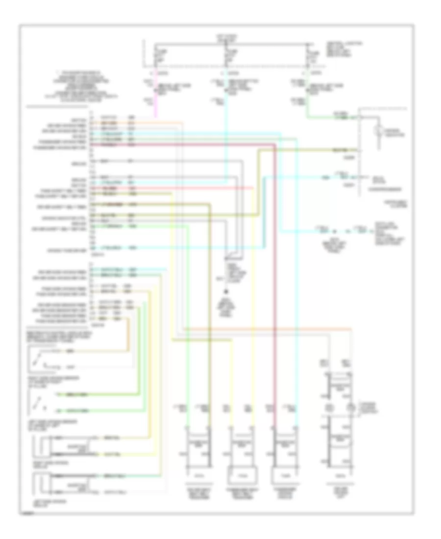 Supplemental Restraint Wiring Diagram for Ford Escape 2002