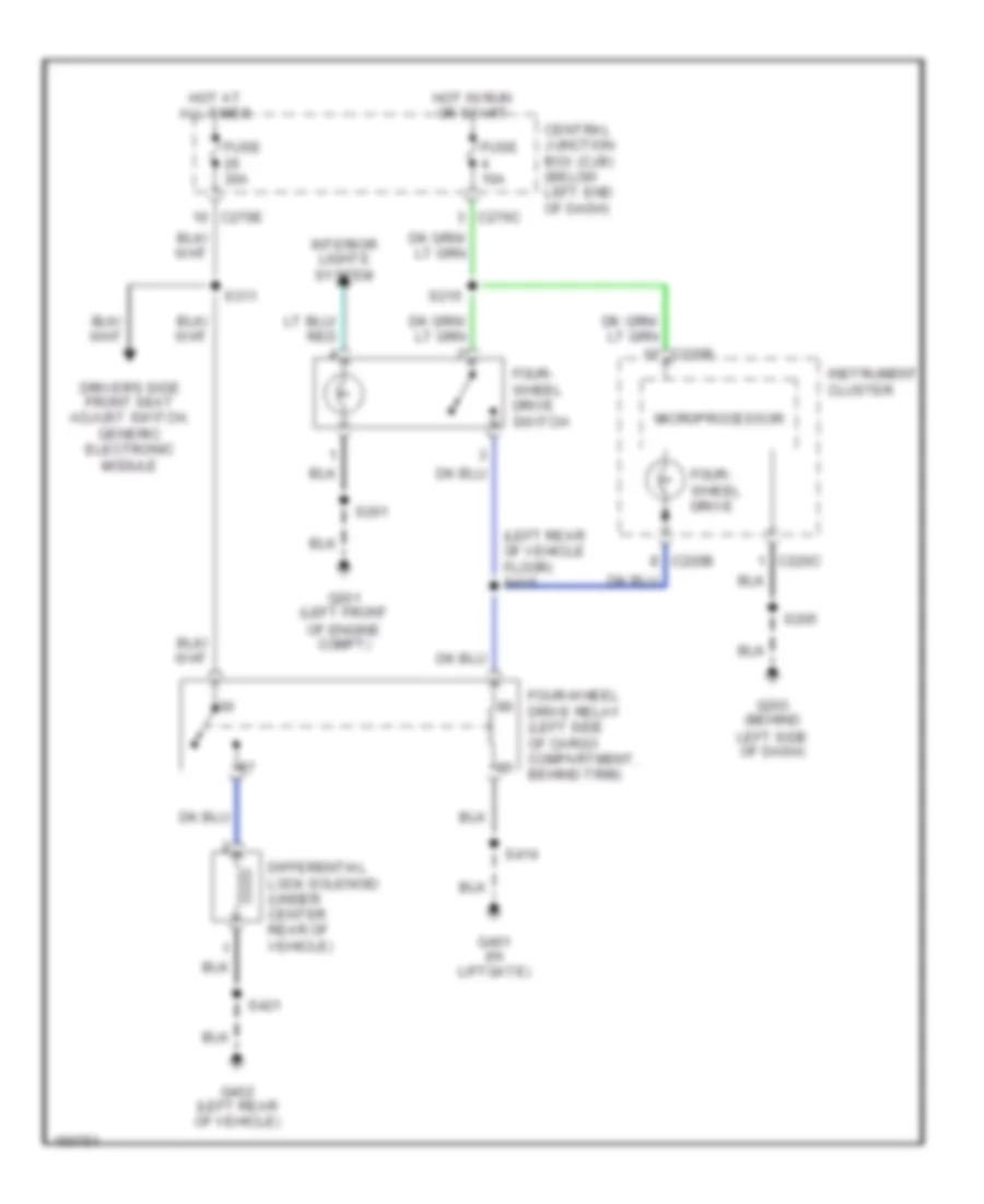 4WD Wiring Diagram for Ford Escape 2002