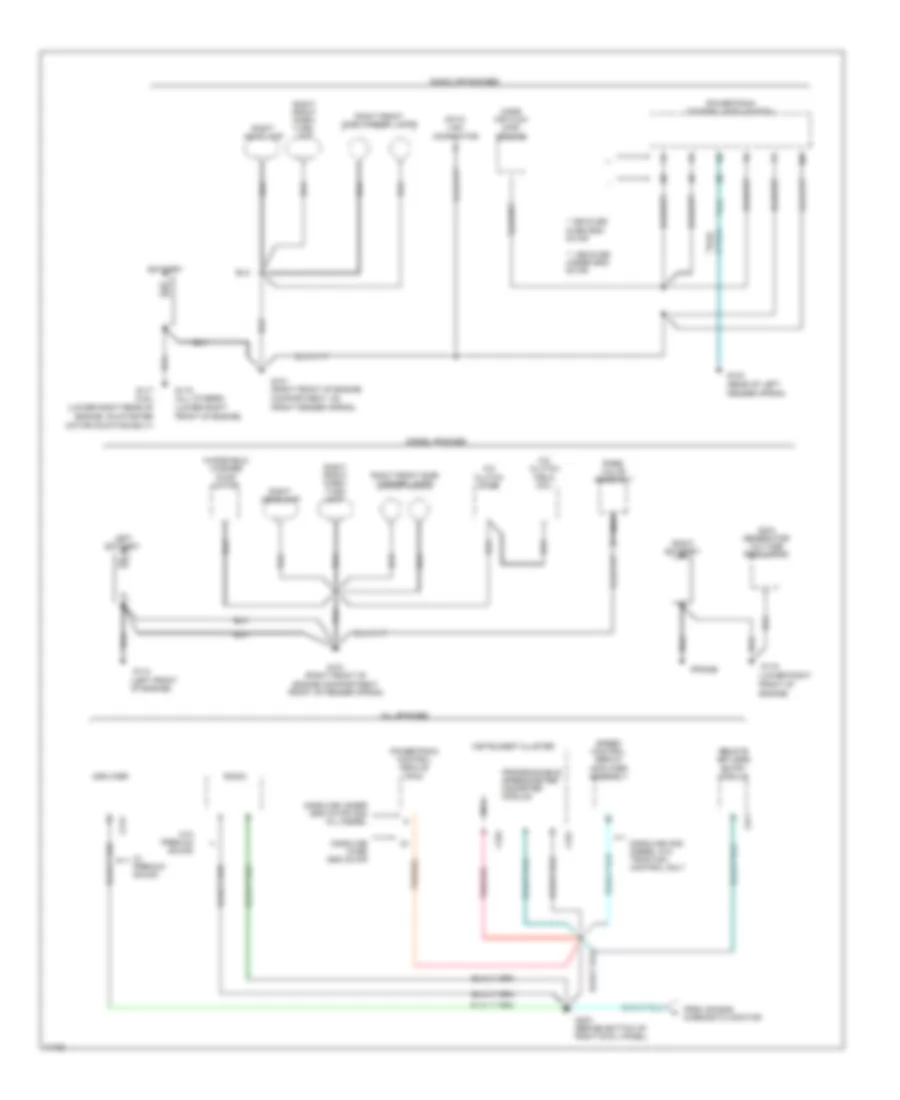 Ground Distribution Wiring Diagram 1 of 4 for Ford F Super Duty 1996