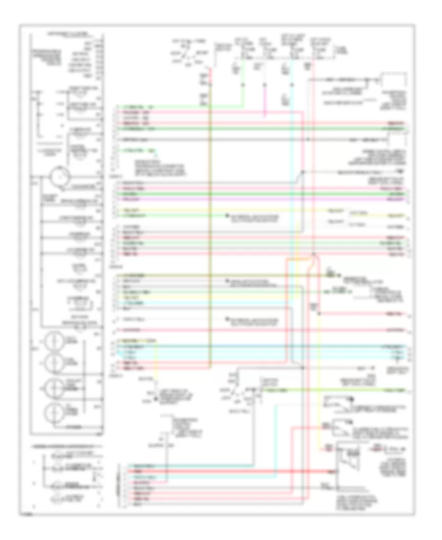 Instrument Cluster Wiring Diagram 1 of 2 for Ford F Super Duty 1996