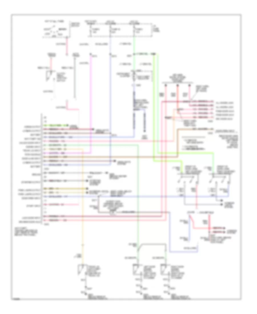 Forced Entry Wiring Diagram for Ford Mustang 1998
