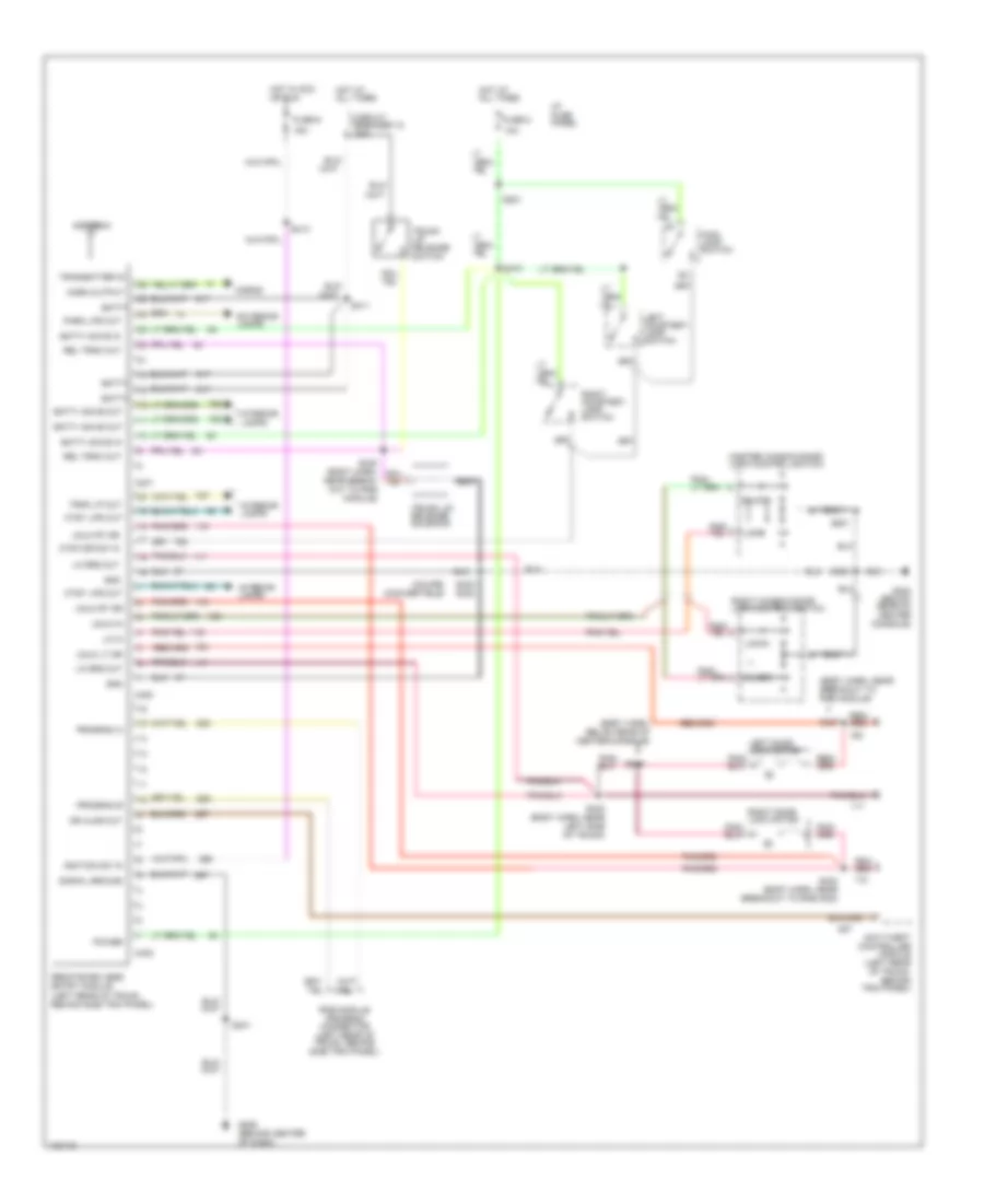 Keyless Entry Wiring Diagram for Ford Mustang 1998