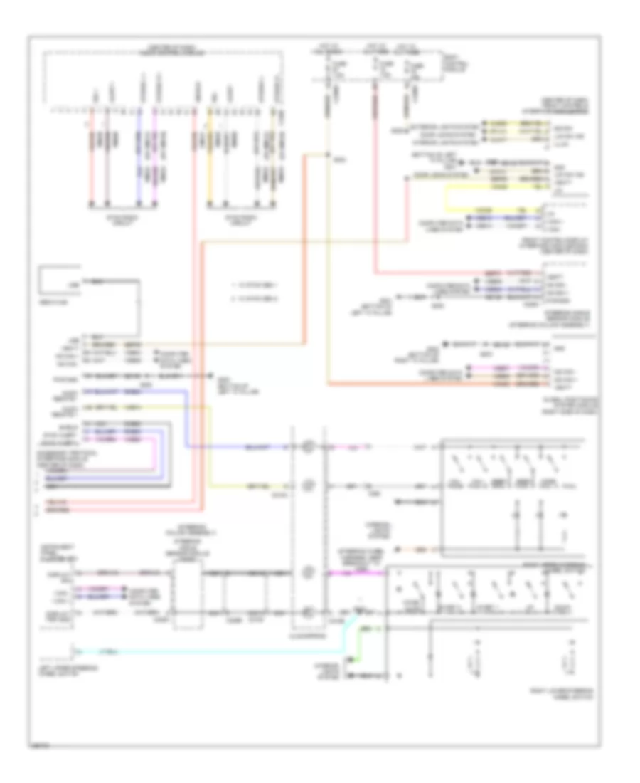SONY Radio Wiring Diagram, Except Electric (2 of 2) for Ford Focus Titanium 2013
