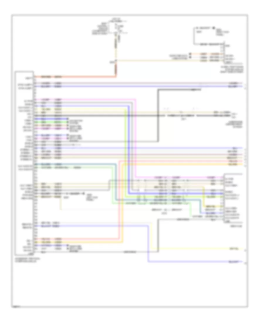 SYNC Radio Wiring Diagram, Electric (1 of 2) for Ford Focus Titanium 2013