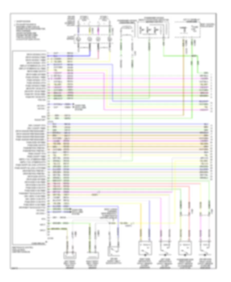 Supplemental Restraints Wiring Diagram, Except Electric (1 of 2) for Ford Focus Titanium 2013